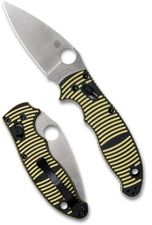 C101GBKYLMCP2 - 2026CN SPYDERCO REVEAL 21, Manix 2 Salt Yellow/Black G-10 CPM MagnaCut, Plain Edge, MAP:$ 182.25