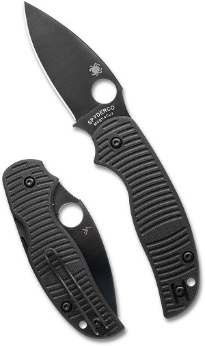 C123GPBKMCBK - 2026CN SPYDERCO REVEAL 21, Sage 5 Salt Black G-10 CPM MagnaCut Black Blade, Plain Edge, MAP:$ 270