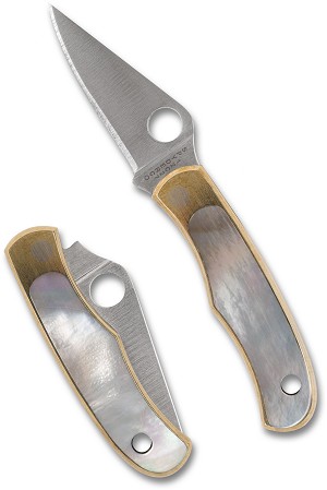 C133AP - 2025N SPYDERCO Reveal 18, Bug Nickel Silver Abalone, MAP:$ 33.75
