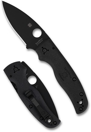 C229PBBK - 2026CN SPYDERCO REVEAL 21, Shaman Black Lightweight Black Blade, Plain Edge, MAP:$ 196.5