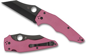 C253GPNBKP - 2025N SPYDERCO Reveal 17, YoJumbo Pink G-10 Black Blade, SPRINT RUN, Plain Edge, MAP:$ 235.5