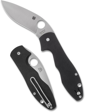 C276GP - 2026N Spyderco, Reveal 20, Retract Black G-10, Plain Edge, MAP:$ 71.25