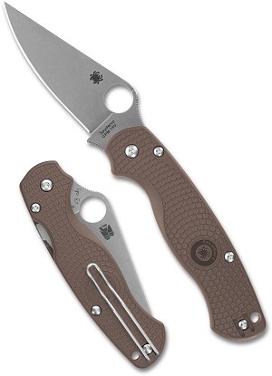 C81PBN15V2 - 2026N Spyderco, Reveal 20, Para Military 2 Brown Lightweight CPM 15V  SPRINT, Plain Edge, MAP:$ 165.75