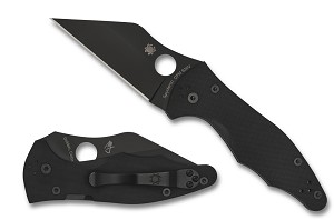 C85GPBBK2 - SPYDERCO REVEAL V:4, Yojimbo 2, Black G-10, Black Blade, PLAIN EDGE