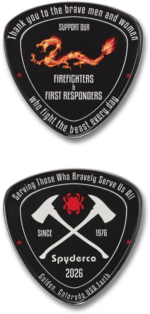 COINFD2026 - 2026N SPYDERCO Fire Dragon Coin 2026  Wildland Firefighter Foundation MAP:$ 11.25