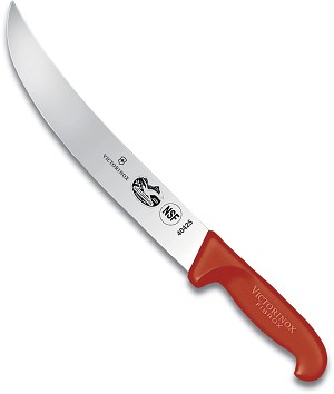 5.7301.25 -  VICTORINOX Cimeter, 10" Blade, Red Fibrox Pro Handle