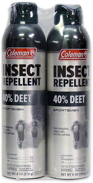 7352 - WPC Coleman 40% Deet 6 oz. Aerosol TWIN PACK