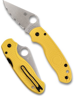 C223SYL - 2025 SPYDERCO PARA 3 SALT YELLOW LIGHTWEIGHT CPM MAGNACUT, SPYDEREDGE MAP:$102.62